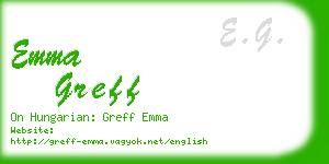 emma greff business card
